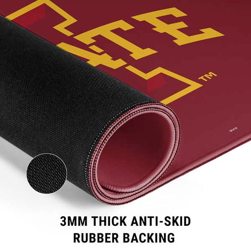 Iowa State University Athletic Text Gaming Mouse Pad